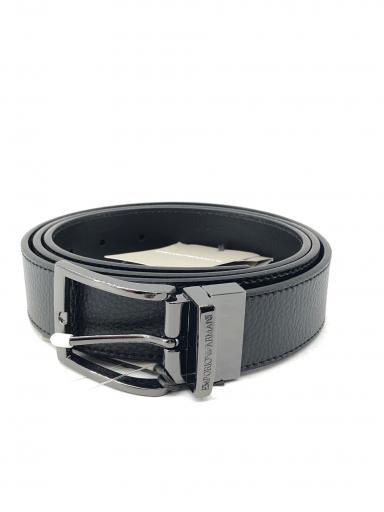 未使用 箱 タグ付き EMPORIO ARMANI レザーベルト ブラック 中古・古着通販】EMPORIO ARMANI (エンポリオ アルマーニ) レザー