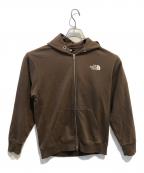 THE NORTH FACEザ ノース フェイス）の古着「スクエアロゴフルジップ」｜ブラウン