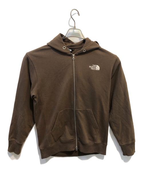 THE NORTH FACE（ザ ノース フェイス）THE NORTH FACE (ザ ノース フェイス) スクエアロゴフルジップ ブラウン サイズ:Sの古着・服飾アイテム