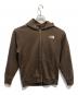 THE NORTH FACE（ザ ノース フェイス）の古着「スクエアロゴフルジップ」｜ブラウン