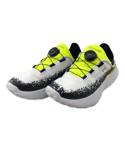 UNDER ARMOUR（アンダーアーマー）UNDER ARMOUR (アンダーアーマー) スニーカー ホワイト×イエロー サイズ:23の古着・服飾アイテム