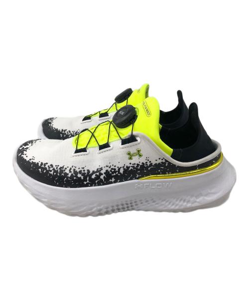 UNDER ARMOUR（アンダーアーマー）UNDER ARMOUR (アンダーアーマー) スニーカー ホワイト×イエロー サイズ:23の古着・服飾アイテム