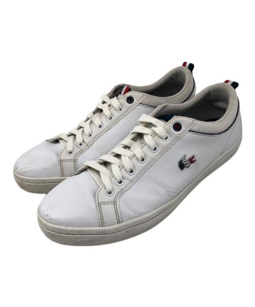 LACOSTE（ラコステ）LACOSTE (ラコステ) ローカットスニーカー ホワイト サイズ:UK10.5の古着・服飾アイテム