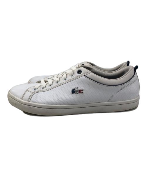 LACOSTE（ラコステ）LACOSTE (ラコステ) ローカットスニーカー ホワイト サイズ:UK10.5の古着・服飾アイテム