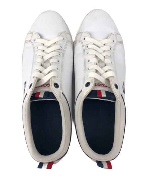 LACOSTE（ラコステ）LACOSTE (ラコステ) ローカットスニーカー ホワイト サイズ:UK10.5の古着・服飾アイテム