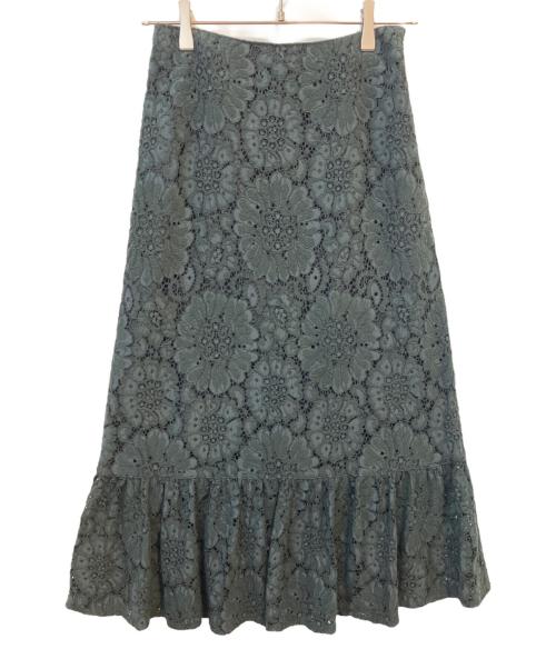 Loulou Willoughby（ルルウィルビー）Loulou Willoughby (ルルウィルビー) レーススカート ブラック サイズ:Ｌの古着・服飾アイテム
