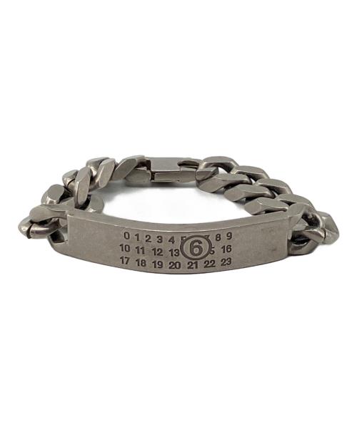 MM6 Maison Margiela（エムエムシックスメゾンマルジェラ）MM6 Maison Margiela (エムエムシックスメゾンマルジェラ) チェーンブレスレット シルバーの古着・服飾アイテム