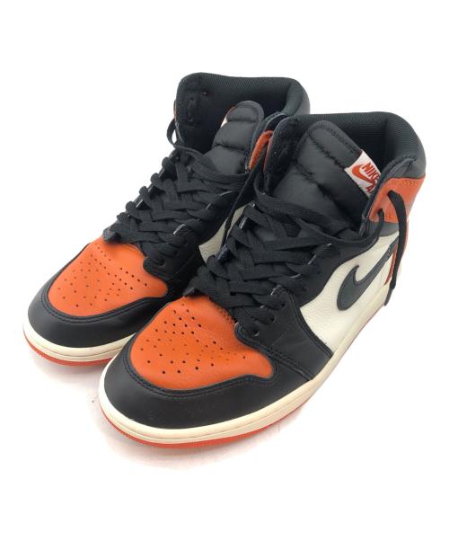 NIKE（ナイキ）NIKE (ナイキ) ハイカットスニーカー　AIR JORDAN1 RETRO HIGH OG オレンジ×ホワイト サイズ: 27.5cmの古着・服飾アイテム