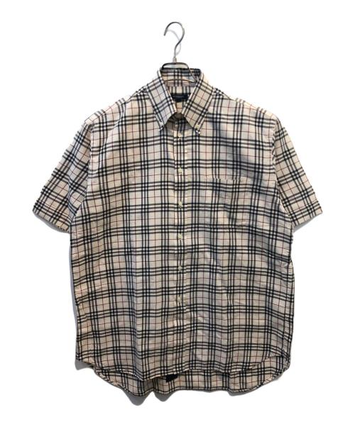 BURBERRY LONDON（バーバリーロンドン）BURBERRY LONDON (バーバリーロンドン) 半袖シャツ ノバチェック ベージュ サイズ:41の古着・服飾アイテム