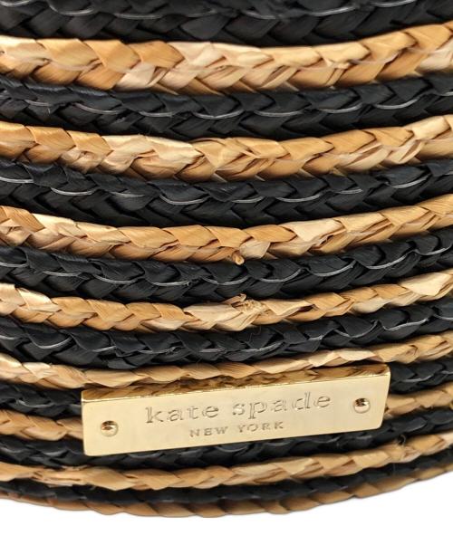 Kate Spade（ケイトスペード）Kate Spade (ケイトスペード) カゴバッグ ベージュ×ブラック サイズ:不明の古着・服飾アイテム