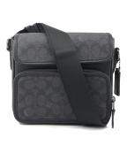 COACHコーチ）の古着「ショルダーバッグ　シグネチャー　サリバン」｜グレー×ブラック