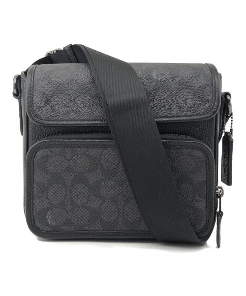 COACH（コーチ）COACH (コーチ) ショルダーバッグ　シグネチャー　サリバン グレー×ブラックの古着・服飾アイテム