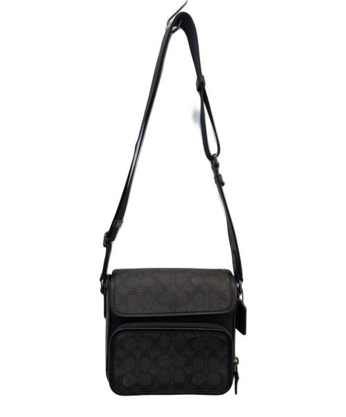 COACH（コーチ）COACH (コーチ) ショルダーバッグ　シグネチャー　サリバン グレー×ブラックの古着・服飾アイテム