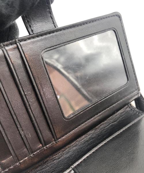 COACH（コーチ）COACH (コーチ) 2つ折り財布 グレー×ブラックの古着・服飾アイテム