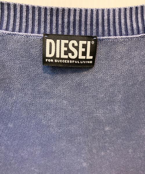 DIESEL（ディーゼル）DIESEL (ディーゼル) 薄手カーディガン ネイビー サイズ:XL 未使用品の古着・服飾アイテム