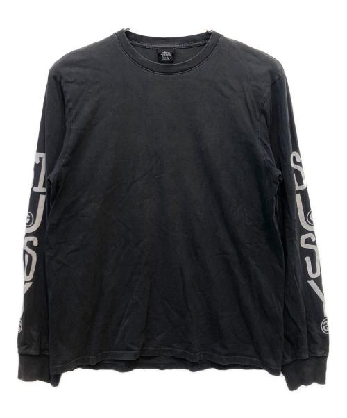 stussy（ステューシー）stussy (ステューシー) 長袖カットソー ブラック サイズ:Ｌの古着・服飾アイテム
