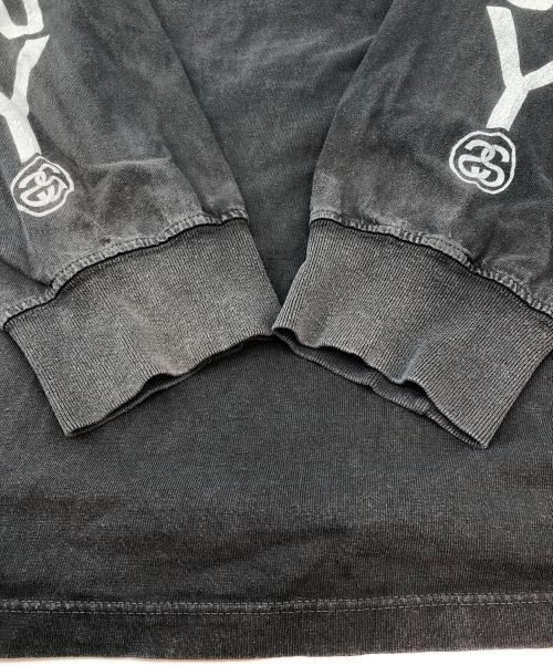 stussy（ステューシー）stussy (ステューシー) 長袖カットソー ブラック サイズ:Ｌの古着・服飾アイテム
