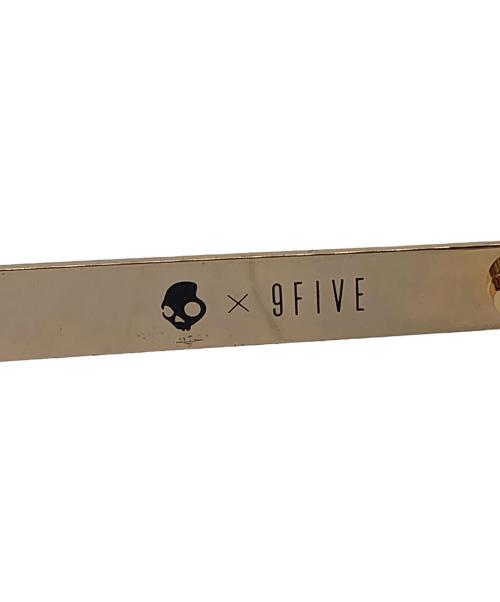 9FIVE（ナイン・ファイブ）9FIVE (ナイン・ファイブ) Skullcandy (スカルキャンディ) サングラス ブラック×ゴールドの古着・服飾アイテム