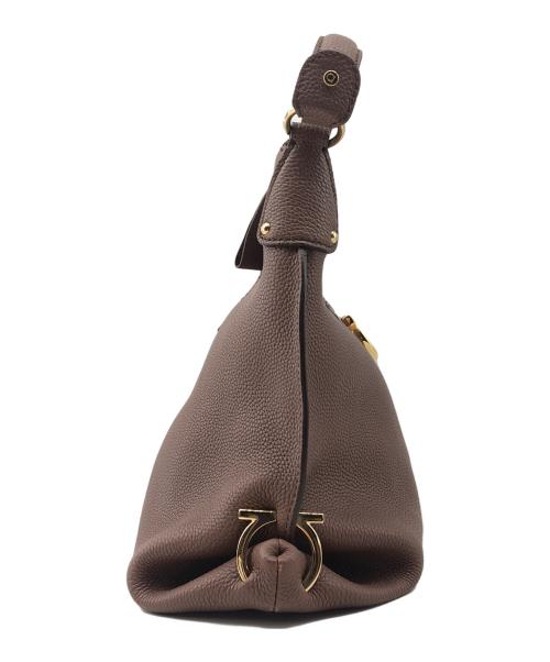 Salvatore Ferragamo（サルヴァトーレ フェラガモ）Salvatore Ferragamo (サルヴァトーレ フェラガモ) ワンショルダーバッグ ガンチーニ ブラウンの古着・服飾アイテム
