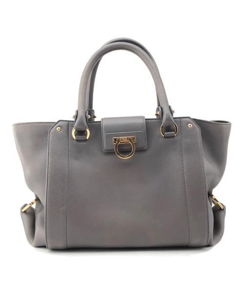 Salvatore Ferragamo（サルヴァトーレ フェラガモ）Salvatore Ferragamo (サルヴァトーレ フェラガモ) ハンドバッグ グレーの古着・服飾アイテム