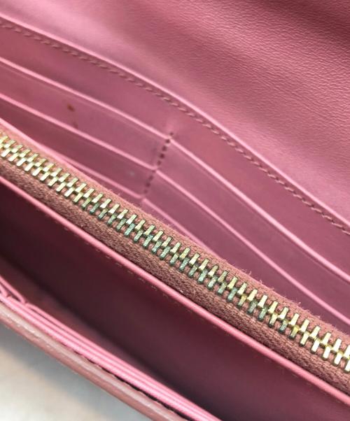 MIU MIU（ミュウミュウ）MIU MIU (ミュウミュウ) 長財布 ピンクの古着・服飾アイテム