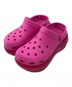 crocsクロックス）の古着「厚底サンダル」｜ショッキングピンク