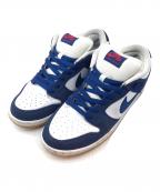 NIKEナイキ）の古着「DUNK LOWロサンゼルスドジャース/ディープブルー」｜ホワイト×ブルー