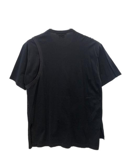 Y-3（ワイスリー）Y-3 (ワイスリー) 半袖カットソー M CH2 LAYERED SS TEE ブラック サイズ:Sの古着・服飾アイテム
