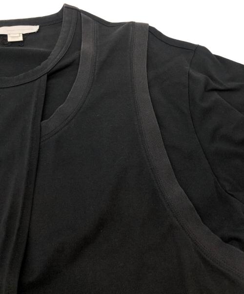Y-3（ワイスリー）Y-3 (ワイスリー) 半袖カットソー M CH2 LAYERED SS TEE ブラック サイズ:Sの古着・服飾アイテム