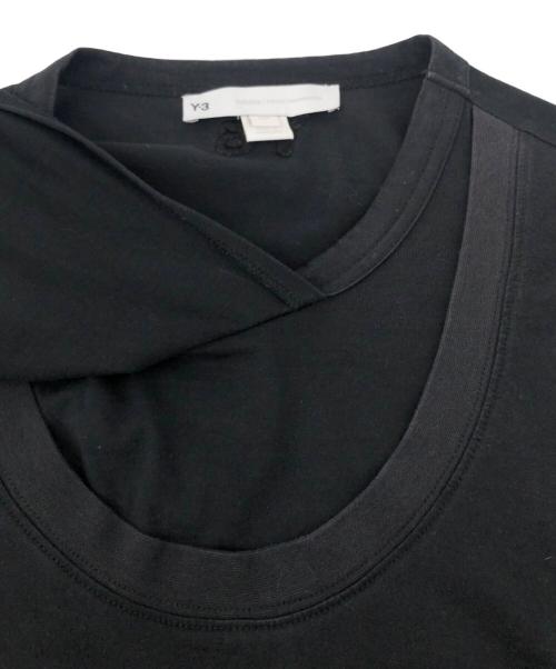 Y-3（ワイスリー）Y-3 (ワイスリー) 半袖カットソー M CH2 LAYERED SS TEE ブラック サイズ:Sの古着・服飾アイテム