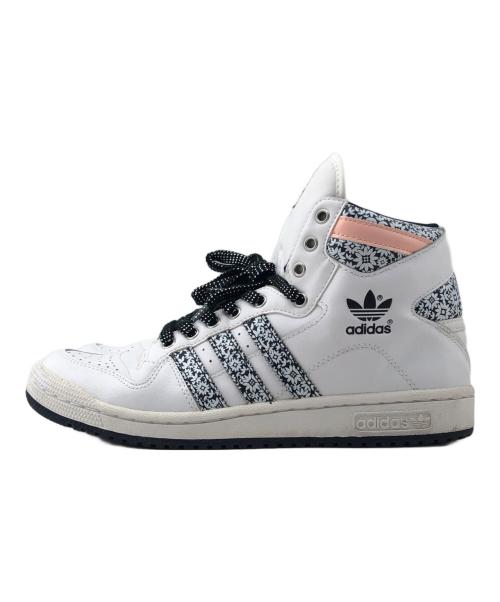 adidas（アディダス）adidas (アディダス) ハイカットスニーカー ホワイト×ブラック サイズ:25cmの古着・服飾アイテム