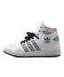 adidas (アディダス) ハイカットスニーカー ホワイト×ブラック サイズ:25cm：5000円
