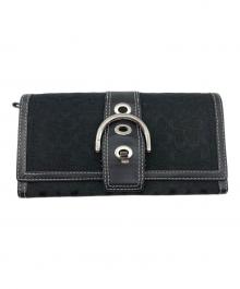 COACH（コーチ）の古着「長財布」｜ブラック