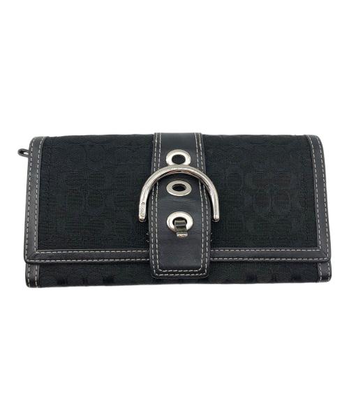 COACH（コーチ）COACH (コーチ) 長財布 ブラックの古着・服飾アイテム