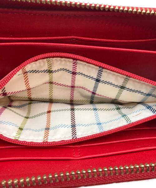 COACH（コーチ）COACH (コーチ) 長財布 レッド×ブラウンの古着・服飾アイテム