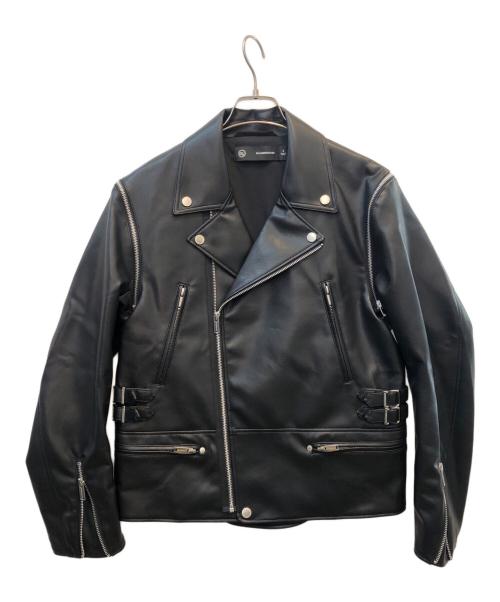 GU（ジーユー）GU (ジーユー) UNDERCOVER (アンダーカバー) フェイクレザージャケット ブラック サイズ:Sの古着・服飾アイテム