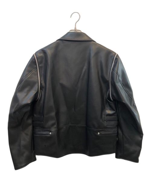 GU（ジーユー）GU (ジーユー) UNDERCOVER (アンダーカバー) フェイクレザージャケット ブラック サイズ:Sの古着・服飾アイテム