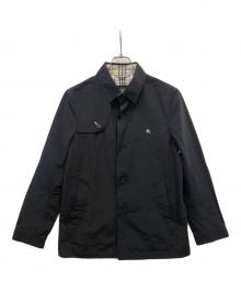 BURBERRY BLACK LABEL（バーバリーブラックレーベル）の古着「ハーフコート」｜ブラック