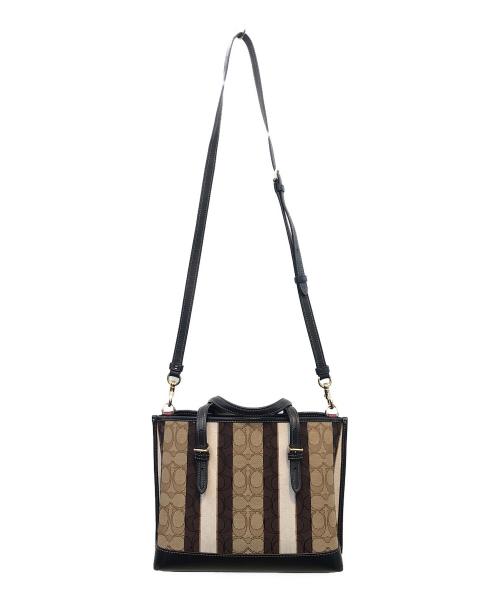 COACH（コーチ）COACH (コーチ) ハンドバッグ ブラウン×ベージュの古着・服飾アイテム