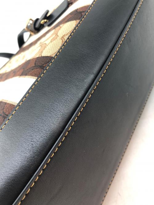 COACH（コーチ）COACH (コーチ) ハンドバッグ ブラウン×ベージュの古着・服飾アイテム