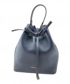 FURLAフルラ）の古着「巾着ショルダーバッグ」｜ネイビー
