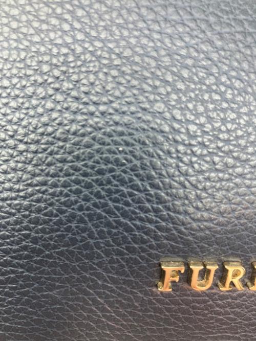 FURLA（フルラ）FURLA (フルラ) 巾着ショルダーバッグ ネイビーの古着・服飾アイテム