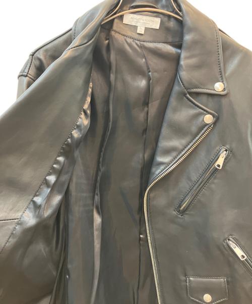 BEAUTY&YOUTH UNITED ARROWS（ビューティーアンドユースユナイテッドアローズ）BEAUTY&YOUTH UNITED ARROWS (ビューティーアンドユースユナイテッドアローズ) シープ ダブルライダース ブラック サイズ:ｌの古着・服飾アイテム