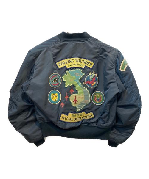 AVIREX（アヴィレックス）AVIREX (アヴィレックス) MA-1ジャケット ネイビー サイズ:LARGEの古着・服飾アイテム