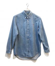 POLO COUNTRY（ポロカントリー）の古着「90’ｓデニムBDシャツ」｜ブルー