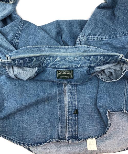 POLO COUNTRY（ポロカントリー）POLO COUNTRY (ポロカントリー) 90’ｓデニムBDシャツ ブルー サイズ:Ｌの古着・服飾アイテム