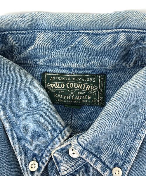 POLO COUNTRY（ポロカントリー）POLO COUNTRY (ポロカントリー) 90’ｓデニムBDシャツ ブルー サイズ:Ｌの古着・服飾アイテム