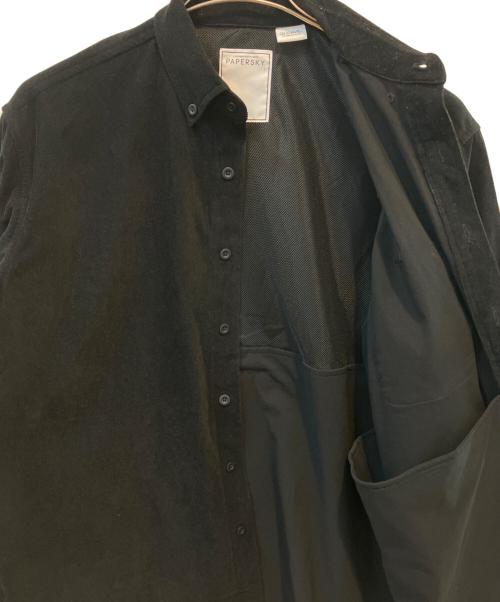 PAPERSKY（ペーパースカイ）PAPERSKY (ペーパースカイ) コーデュロイシャツ ブラック サイズ:Sの古着・服飾アイテム