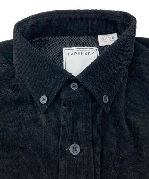 PAPERSKY（ペーパースカイ）PAPERSKY (ペーパースカイ) コーデュロイシャツ ブラック サイズ:Sの古着・服飾アイテム