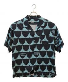 Schott（ショット）の古着「半袖カットソー」｜スカイブルー×ブラック
